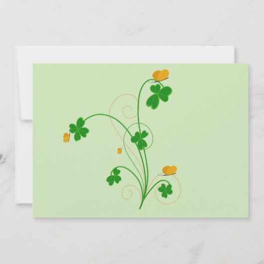 Vier St. Patrick's Day met ons!" Feest Kaart (Achterkant)