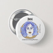 Vier Sterke Vrouwen - Pride Ronde Button 5,7 Cm (Voorkant /achterkant)