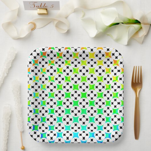 Vier sterrencirkel door Kenneth Yoncich Papieren Bordje (Huwelijk)