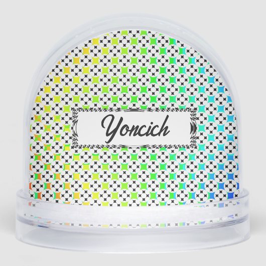 Vier sterrencirkel door Kenneth Yoncich Sneeuwbol (Voorkant)