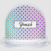 Vier sterrencirkel door Kenneth Yoncich Sneeuwbol (Achterkant)