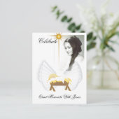 Vier Stille Ogenblikken met Jesus-aanpassen Feestdagenkaart (Staand voorkant)