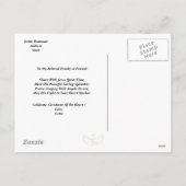 Vier Stille Ogenblikken met Jesus-aanpassen Feestdagenkaart (Achterkant)