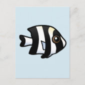 Vier Stripe Damselfish Briefkaart (Voorkant)
