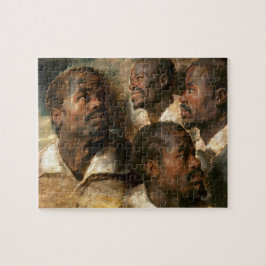 Vier studies van een hoofd van een moeder legpuzzel
