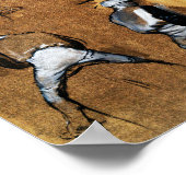 Vier studies van een Jockey, Edgar Degas Poster (Hoek)