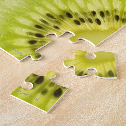 Vier stukken gesneden kiwi legpuzzel (Zijkant)
