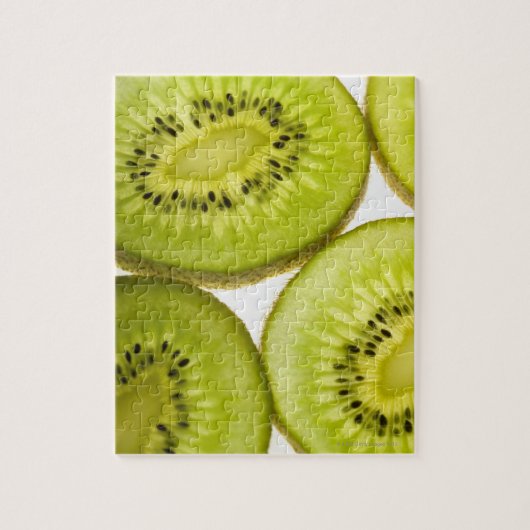 Vier stukken gesneden kiwi legpuzzel (Verticaal)