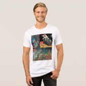 Vier surrealistische droombeelden Tri-Blend shirt (Voorkant volledig)