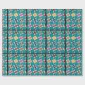 Vier Swallows quilt Cadeaupapier (Vlak)