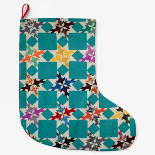 Vier Swallows quilt Grote Kerstsok