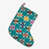 Vier Swallows quilt Grote Kerstsok (Voorkant (Hangend))