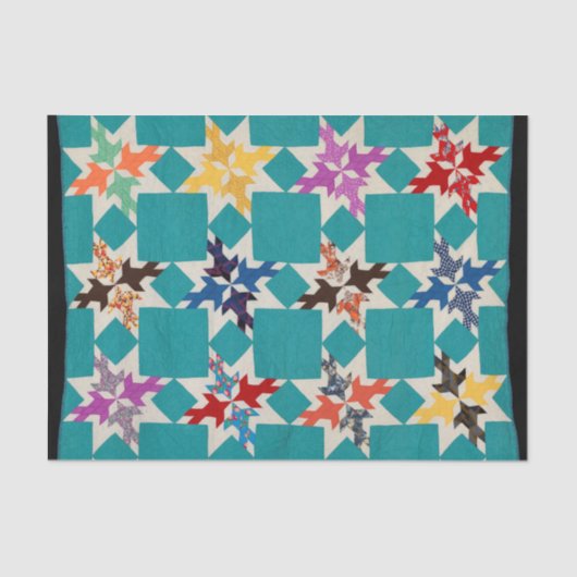 Vier Swallows quilt Tissuepapier (Voorkant)