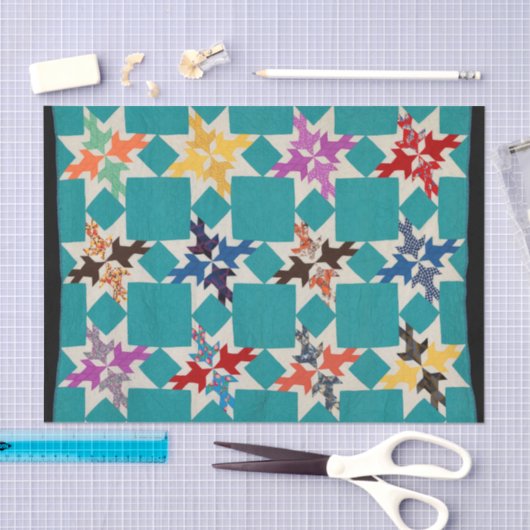 Vier Swallows quilt Tissuepapier (Craft)