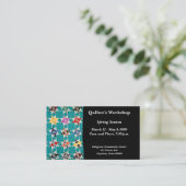 Vier Swallows quilt Visitekaartje (Staand voorkant)