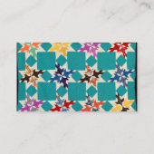 Vier Swallows quilt Visitekaartje (Achterkant)