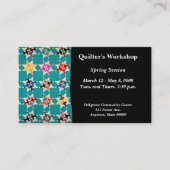 Vier Swallows quilt Visitekaartje (Voorkant)