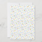 VIER Sweet Donut Girls 4e verjaardag uitnodiging (Achterkant)