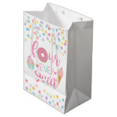 Vier Sweet Party-voorkeurstassen, vier ooit zoet Medium Cadeauzakje (Voorkant Gekanteld)