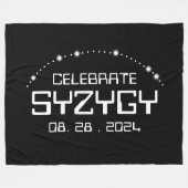 Vier Syzygy op 28 augustus 2024 Fleece Deken (Voorkant (Horizontaal))