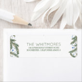 Vier takken Wintervakantie Etiket (Insitu)