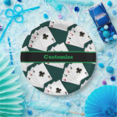 Vier tapekaarten papieren bordje (Feest)