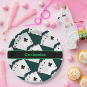 Vier tapekaarten papieren bordje (Feest)