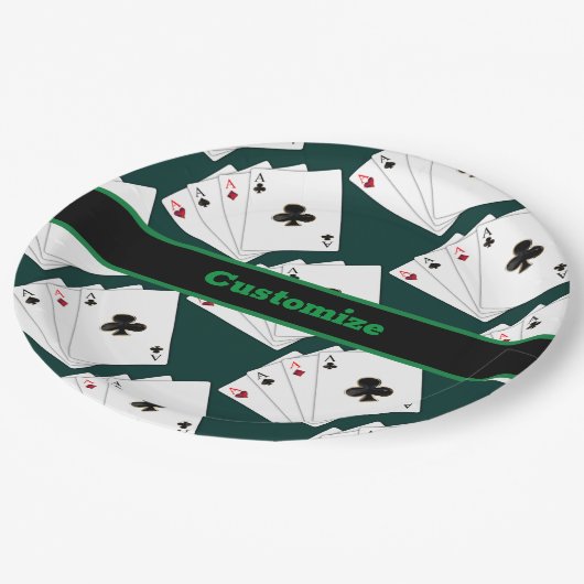 Vier tapekaarten papieren bordje (Gekanteld)