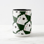 Vier tapekaarten tweekleurige koffiemok (Center)