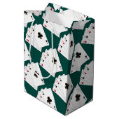 Vier tapekaarten voor cadeau medium cadeauzakje (Achterkant Gekanteld)