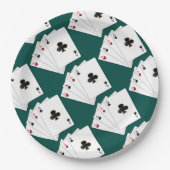 Vier tapekaarten voor papier papieren bordje (Voorkant)