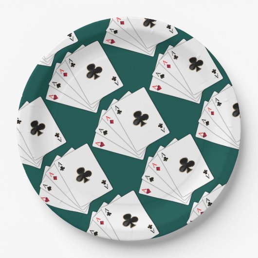 Vier tapekaarten voor papier papieren bordje (Voorkant)