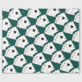 Vier tapekaarten voor tappapier cadeaupapier (Vlak)