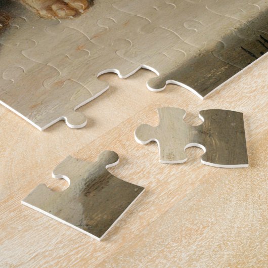 Vier teckel Puppies | Carl Reichert Legpuzzel (Zijkant)