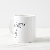 Vier tekens koffiemok (Voorkant links)