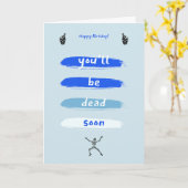 Vier terwijl je kunt kaart (Gele Bloem)