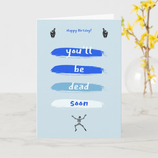 Vier terwijl je kunt kaart (Gele Bloem)