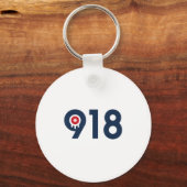 Vier The Nine One Eight Tulsa Oklahoma 918 Ar Sleutelhanger (Voorkant)