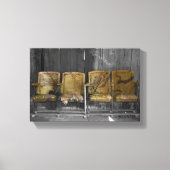 Vier theaterstoelen canvas afdruk (Voorkant)