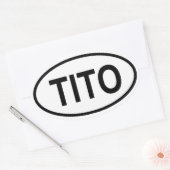 VIER Tito Ovale Sticker (Envelop)