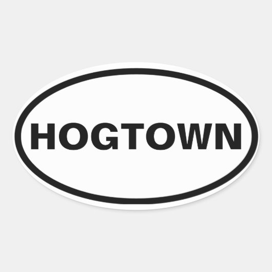 VIER Toronto "HOGTOWN" Ovale Sticker (Voorkant)