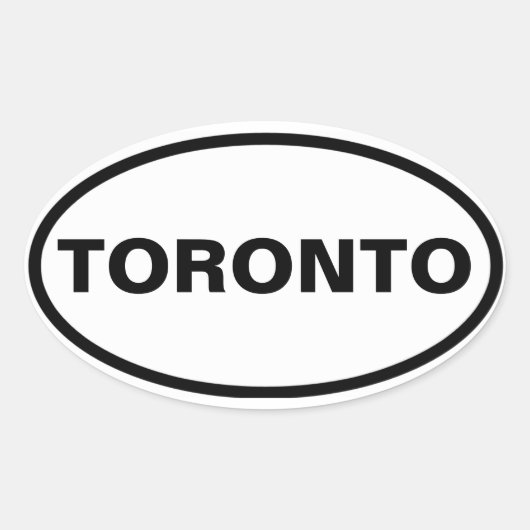 VIER Toronto Ovale Sticker (Voorkant)