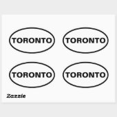 VIER Toronto Ovale Sticker (Vel)