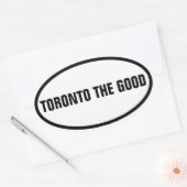 VIER Toronto "TORONTO THE GOOD" Ovale Sticker (Envelop)