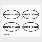 VIER Toronto "TORONTO THE GOOD" Ovale Sticker (Vel)