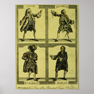 Vier tragische rollen poster
