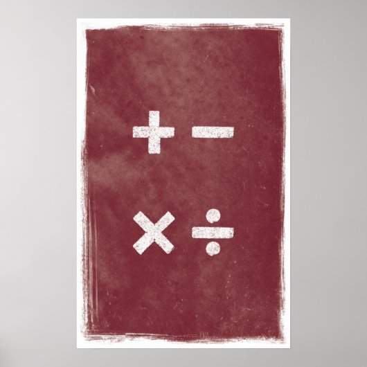 Vier transactieart - Wiskunde Posters (Voorkant)