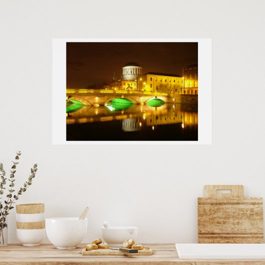 Vier tribunes Dublin Poster (Keuken)