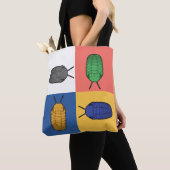 Vier Trilobite Square Dance - Prehistorisch dier Tote Bag (Dichtbij)