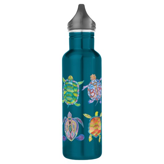 VIER TURTLE VRIENDEN BEWAREN HET PLANET WATERFLES  (Links)